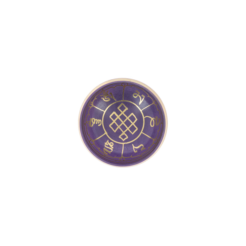 Bol Tibétain de Voyage Violet 7,5 cm