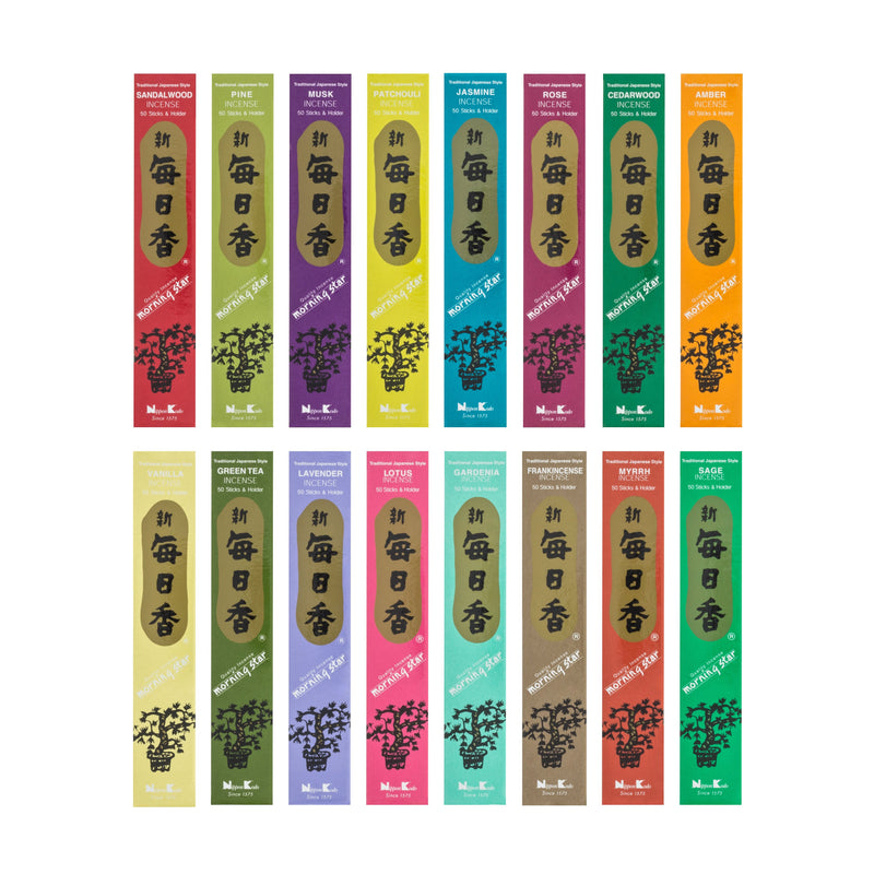 Pack Encens Morning Star - 16 Senteurs