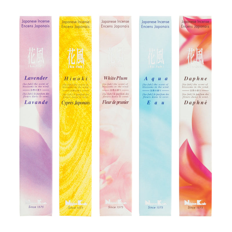 Pack Encens Ka-fuh 50 Bâtonnets - 5 Senteurs