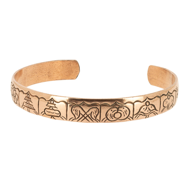 Bracelet Cuivre - 8 Symboles de Bon Augure — photo complémentaire 2