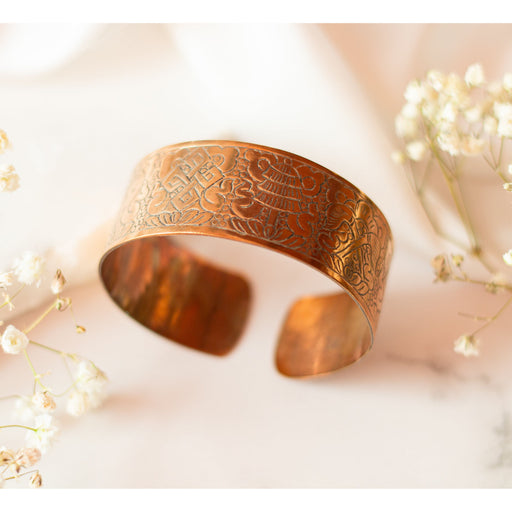 Bracelet Cuivre - 8 Symboles de Bon Augure, Grand — photo complémentaire 1