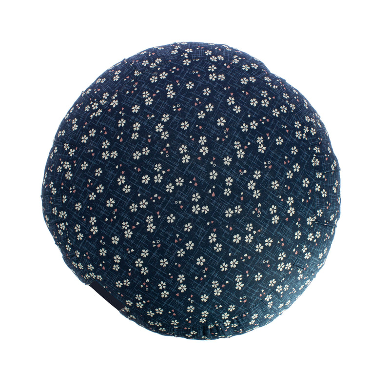 Zafu Rond de Kapok Sakura - Bleu — photo complémentaire 2