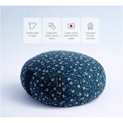 Zafu Rond de Kapok Sakura - Bleu — photo complémentaire 4