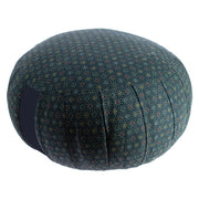 Zafu Rond de Kapok Asanoha Bleu - Coussin de méditation — photo complémentaire 1