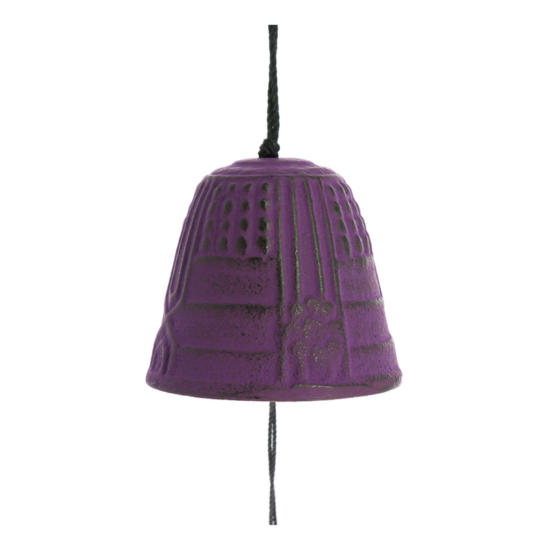 Cloche Feng Shui Furin Iwachu Pourpre 4,5 cm — photo complémentaire 2