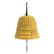 Cloche Feng Shui Furin Iwachu Jaune 4,5cm - Cloche traditionnelle Japonaise — photo complémentaire 2