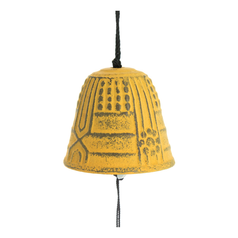 Cloche Feng Shui Furin Iwachu Jaune 4,5cm - Cloche traditionnelle Japonaise — photo complémentaire 2