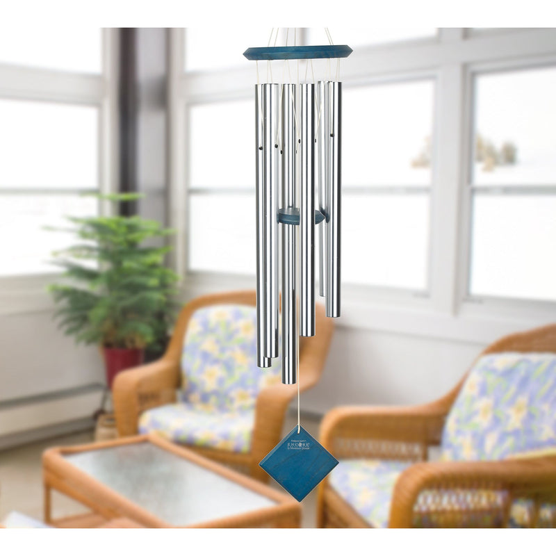 Carillon à Vent Terre - Argenté Bleu - 94CM — photo complémentaire 1