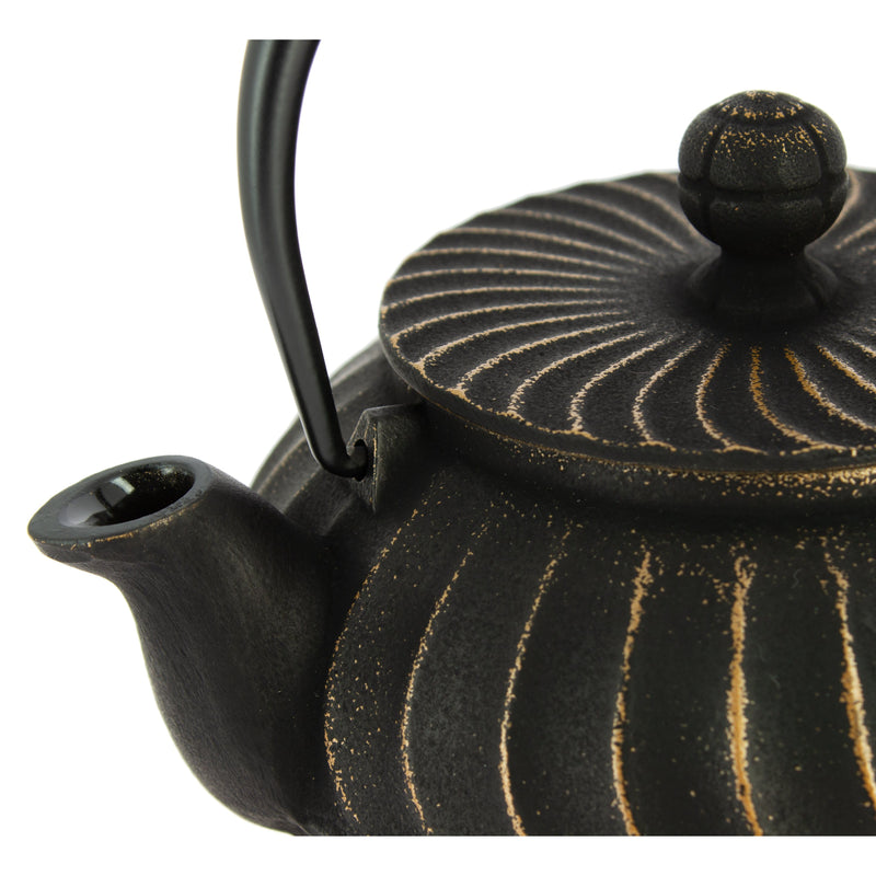Théière Iwachu Nami Noir-Doré - 650 ml — photo complémentaire 1