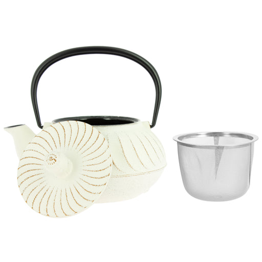 Théière Iwachu Nami Blanc-Doré - 650 ml — photo complémentaire 1