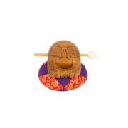 Mokugyo 12 cm avec maillet et coussin — vue 1