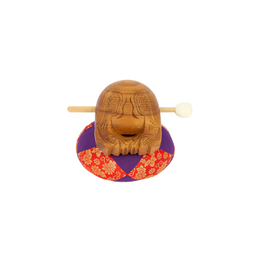 Mokugyo 12 cm avec maillet et coussin — vue 1