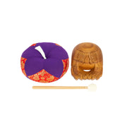 Mokugyo 12 cm avec maillet et coussin — vue 3