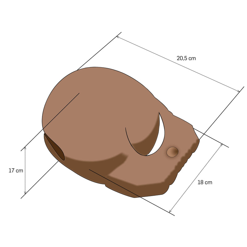 Mokugyo 18 cm avec maillet et coussin — vue 4
