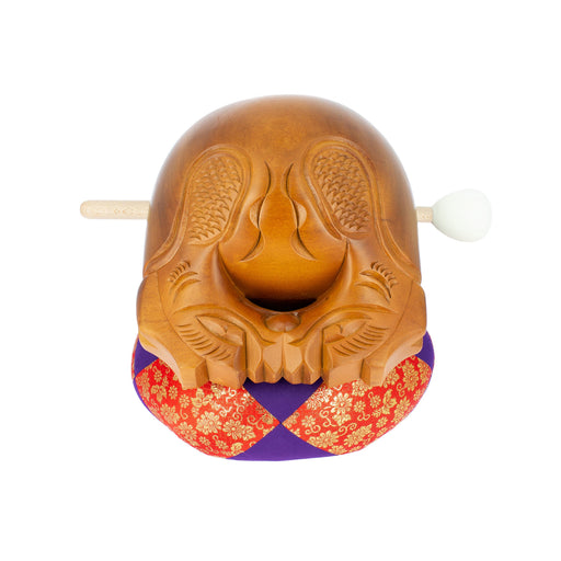 Mokugyo 27 cm avec maillet et coussin — vue 1