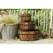 Ubbink Tonneaux en bois - bassin Edinburgh - Fontaine avec Tonneaux en bois - Cascade en kit avec Pompe & Tuyau 8711465870214 1387021
