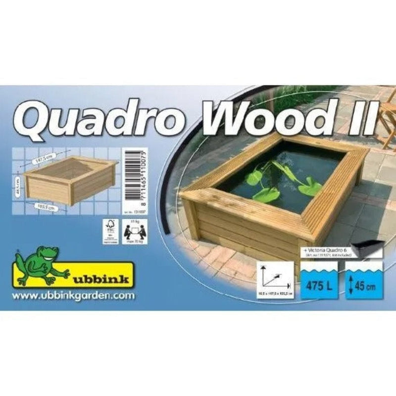 Ubbink Ubbink Quadro Wood II 475L - Décor en bois pour Quadro 6 8711465110075 1311007
