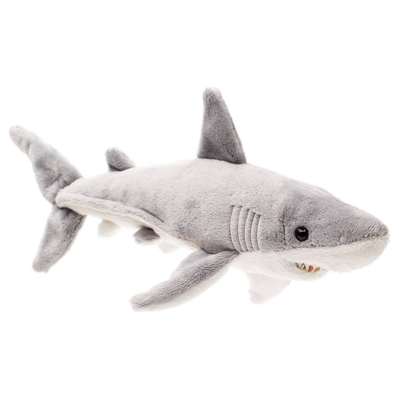 Uni Toys Grand requin blanc - 25 cm (longueur) - doudouille/peluche H60185R