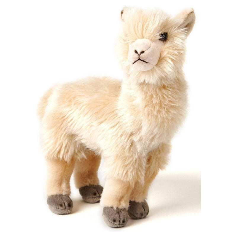 Uni Toys Peluche/peluche en alpaga beige, debout, 23 cm (hauteur) D90024
