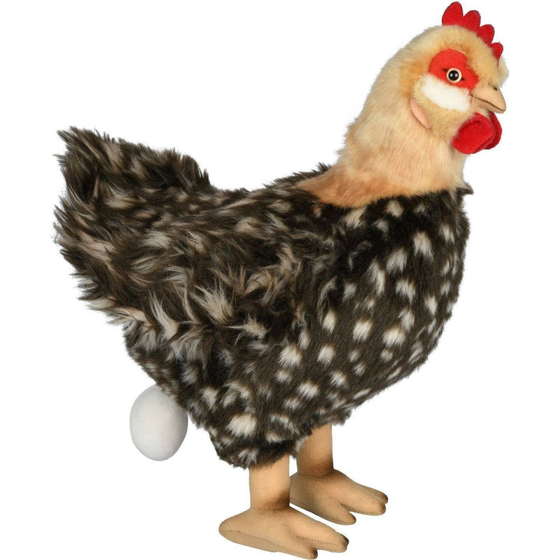 Uni Toys Poule - Avec œuf - 37 cm (hauteur) - doudouille/peluche I70015