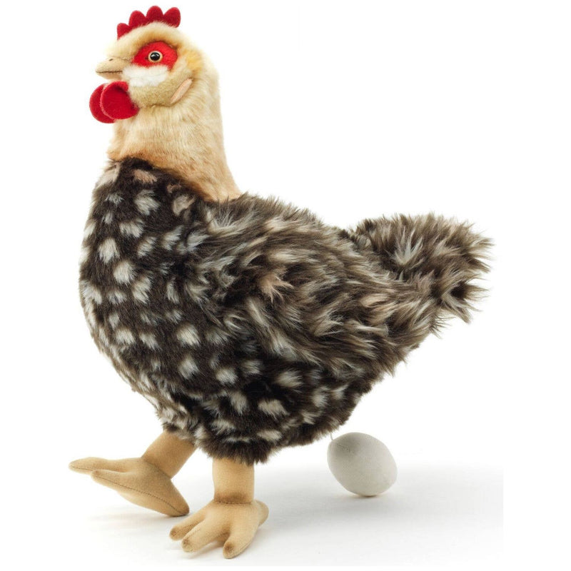 Uni Toys Poule - Avec œuf - 37 cm (hauteur) - doudouille/peluche I70015