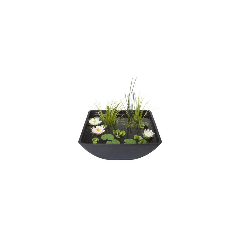 Bassin décoratif Fountain Pond carré 75x75x35 cm - Velda