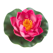 Lotus flottant en mousse fuchsia 10 cm - Velda