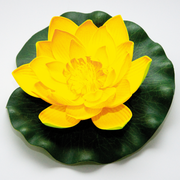 Lotus flottant en mousse jaune 17 cm - Velda