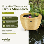 Velda Orbis Mini-Teich mit Wasserfall – Komplettset