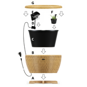 Velda Orbis Mini-Teich mit Wasserfall – Komplettset