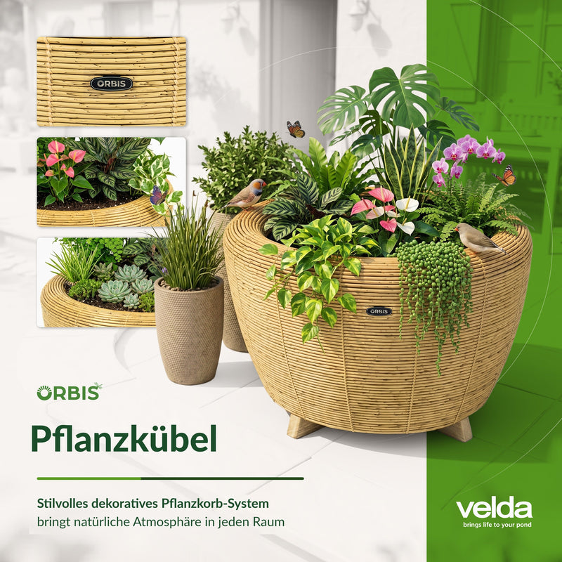 Velda Orbis Planter – Pflanzgefäß aus recyceltem Material