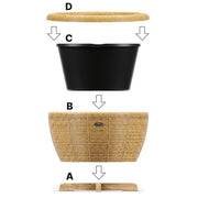Velda Orbis Planter – Pflanzgefäß aus recyceltem Material