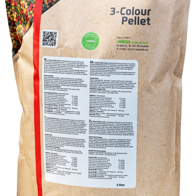 3-Colour Pellet Food — Velda