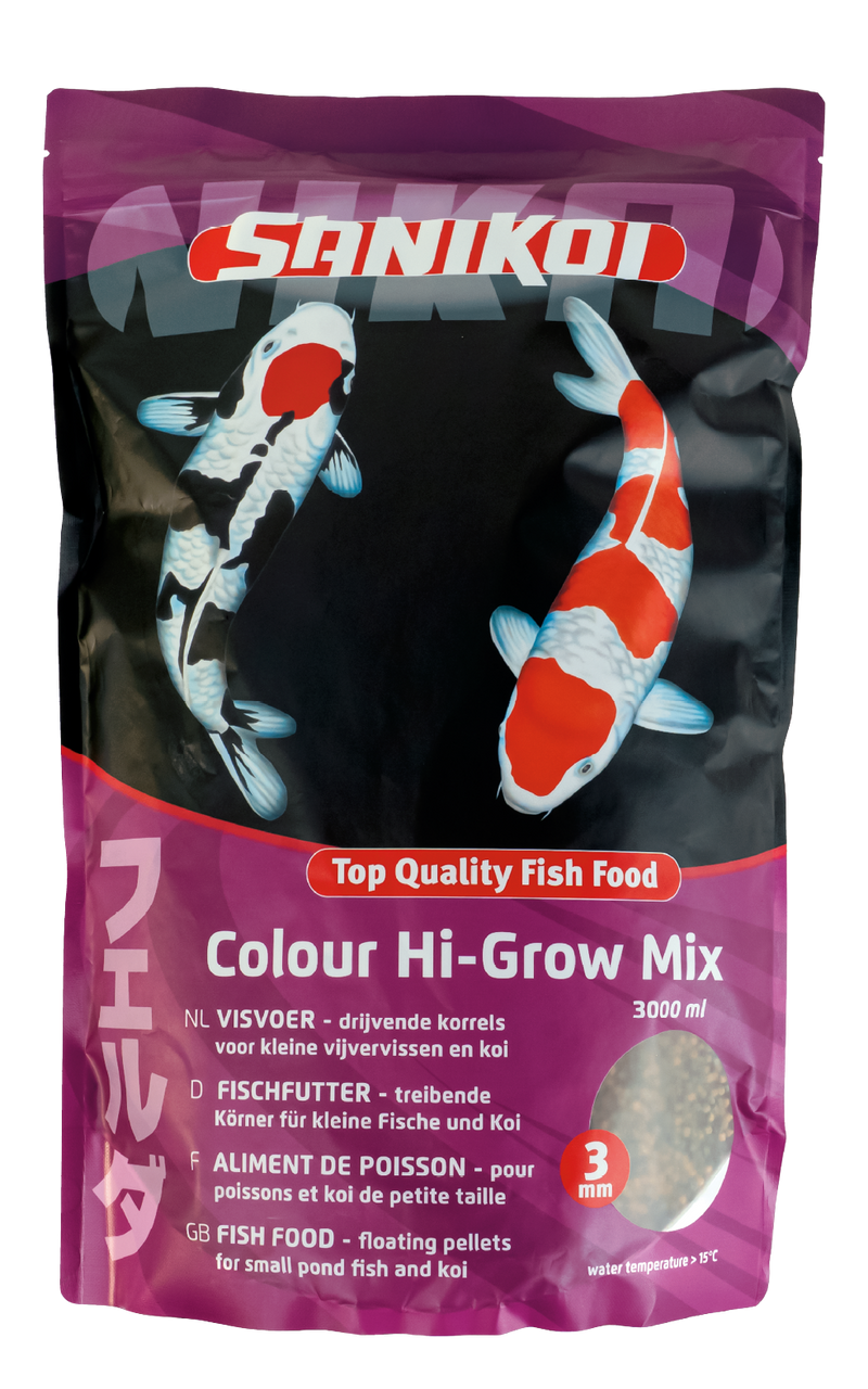 Nourriture pour poissons Colour Hi-Grow Mix 3 mm 3 l - SaniKoi