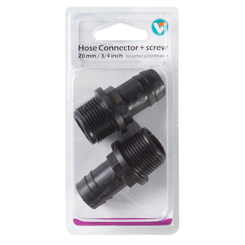 Raccord de tuyau + filetage 20 mm 3/4 pouce - Velda