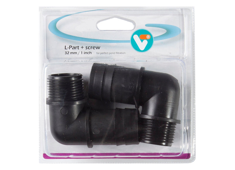 Coude + filetage 32 mm / 1 pouce - Velda
