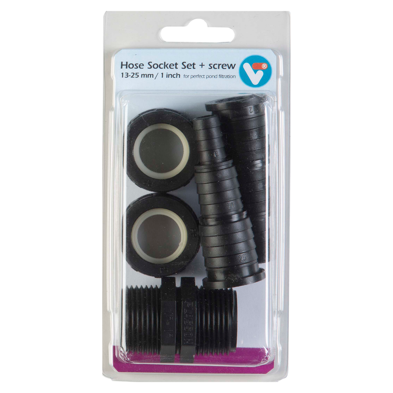 Kit d’embouts de tuyau + filetage 13-25 mm - Velda