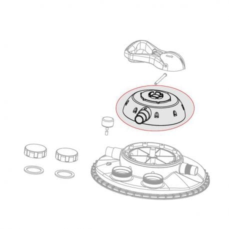 Velda Pièces détachées pour bassin Capot gris et poignée pour Clear Control 100 - Velda - Réf. 126175 8711921236240 126175