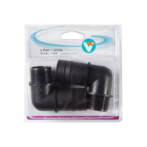 Velda Tuyaux et raccords pour bassin Coude + filetage 32 mm / 1 pouce - Velda 8711921237124 146881
