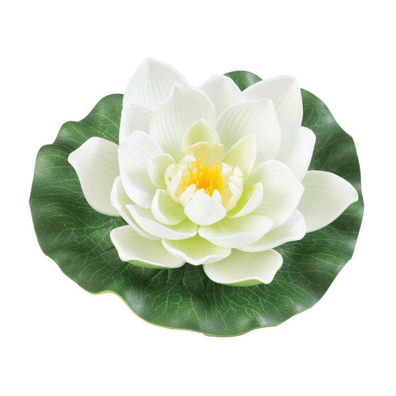 Velda Décoration de bassin Lotus flottant en mousse blanc 17 cm - Velda 8711921243545 123586