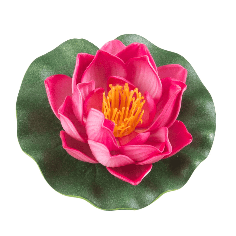 Velda Décoration de bassin Lotus flottant en mousse fuchsia 10 cm - Velda 8711921243491 123582