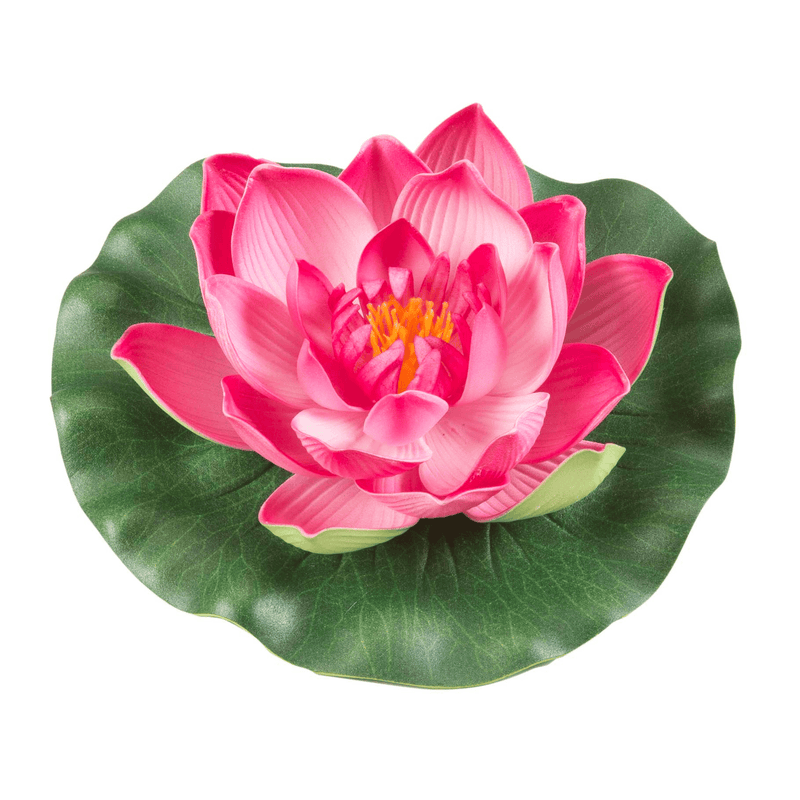 Velda Décoration de bassin Lotus flottant en mousse fuchsia 17 cm - Velda 8711921243552 123587
