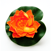 Velda Décoration de bassin Lotus flottant en mousse orange 10 cm - Velda 8711921248939 123632
