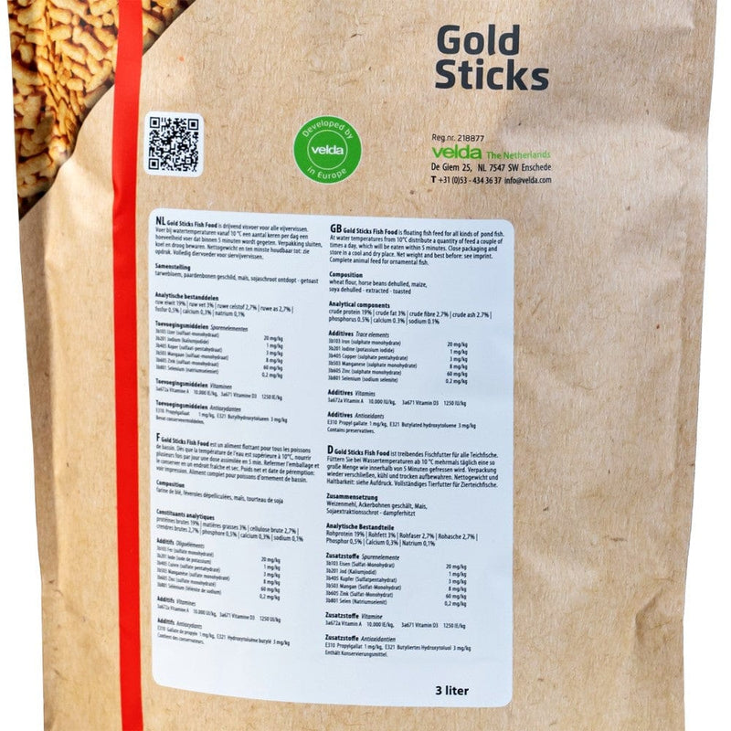 Velda Alimentation pour poissons Nourriture pour poissons Gold Sticks Fish Food 1000 ml - Velda 8711921001381 124202