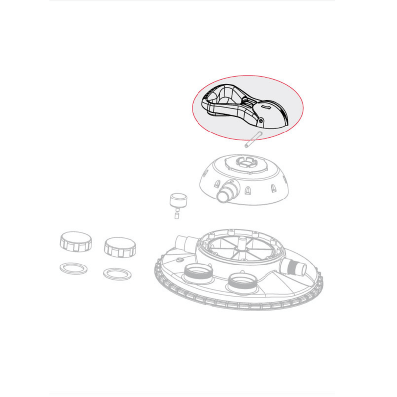 Velda Pièces détachées pour bassin Poignée et axe pour Clear Control NG 25/50/75/100 - Velda - Réf. 126176 8711921236301 126176