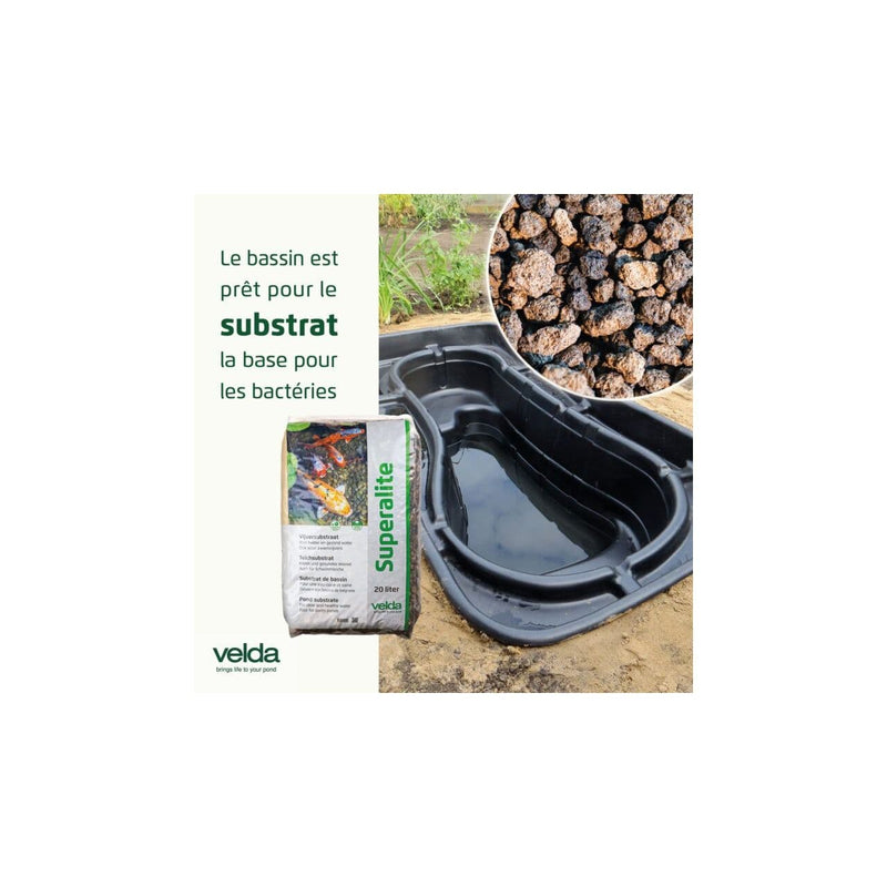 Velda Terreaux et substrats aquatiques Superalite 10 l 7 kg présentoir (50) - Velda 8711921004917 143007