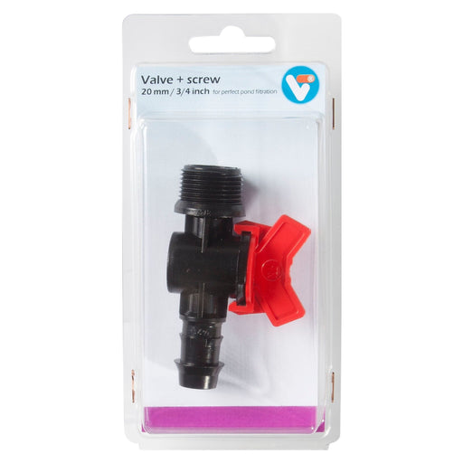 Velda Tuyaux et raccords pour bassin Vanne + filetage 20 mm 3/4 pouce - Velda 8711921237162 146885