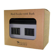 Wildlife Garden Mangeoires pour oiseaux MANGEOIRE AVEC BAIN MAISON GRISE 7350054763455 WG356