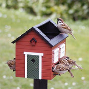 Wildlife Garden Mangeoires pour oiseaux MANGEOIRE AVEC BAIN MAISON ROUGE 7350054762434 WG352