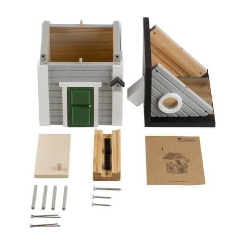 Wildlife Garden Mangeoires pour oiseaux NICHOIR MAISON GRISE 7350054762564 WG119
